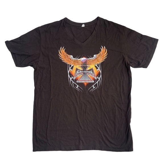 Vintage Choppers Motorcycle shirt Vintage Y2K Mens Shirt 2XL Eagle - Picture 1 of 4